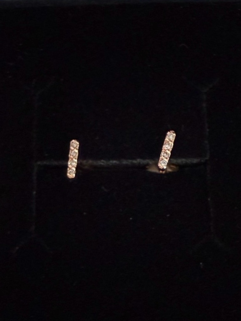 14k Rose Gold and Natural Diamond Studs